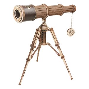 RoboTime 3D drevená mechanická skladačka Pirátsky ďalekohľad