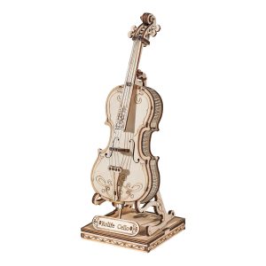 RoboTime 3D drevená skladačka Violončelo