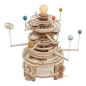 RoboTime 3D drevená mechanická skladačka Planetárium