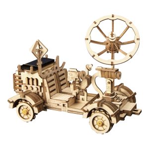 RoboTime 3D drevená mechanická skladačka na solárny pohon Lunárne vozidlo