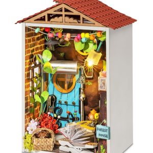 RoboTime 3D drevená skladačka Miniatúra domčeka Záhradný domček