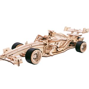 RoboTime 3D drevená skladačka Závodné auto