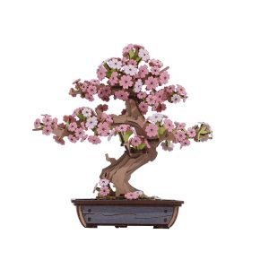 RoboTime 3D drevená skladačka Bonsaj sakura