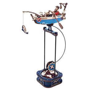 RoboTime 3D mechanická skladačka Rybárska loď s kyvadlom