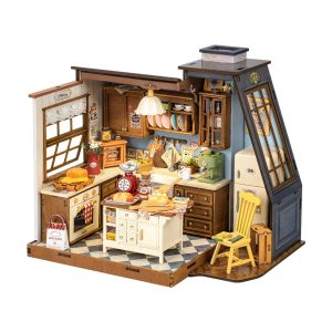 RoboTime 3D drevená skladačka Miniatúra domčeka Kuchyňa plná vôní