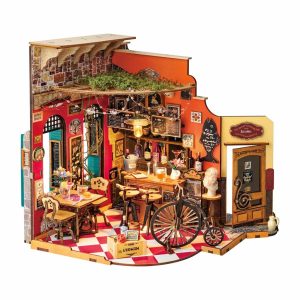 RoboTime 3D drevená skladačka Miniatúra domčeka Bar a bistro Cheers