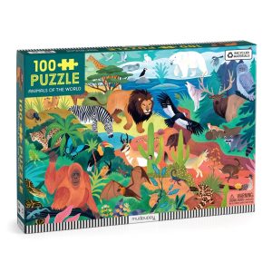Mudpuppy Zvieratá sveta Puzzle100 dielikov