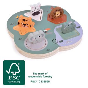 small foot 3D puzzle so zvukmi zvierat Safari