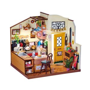 Rolife DIY 3D drevené puzzle Útulná kuchyňa s LED osvetlením 196 dielikov