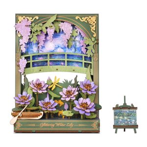 Rowood 3D Drevené puzzle Lekná s LED osvetlením 237 dielikov