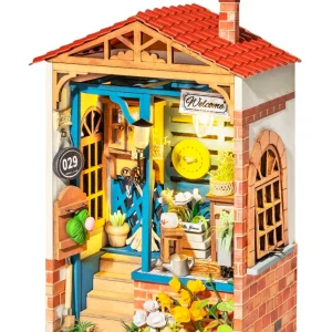 RoboTime 3D drevená skladačka Miniatúra domčeka Dvorček snov