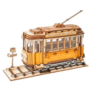 Rolife 3D drevené puzzle Električka 145 dielikov