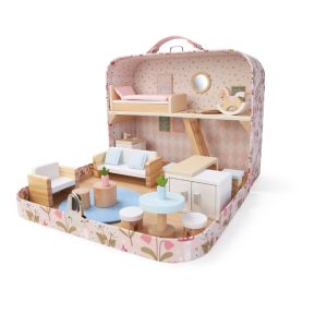 2Kids Toys Domček pre bábiky v kufríku Obývacia izba
